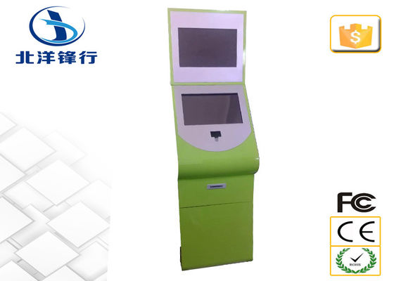 شاشة عرض تفاعلية تعمل باللمس كشك إعلانات LCD مع متقبل عملة / نقد